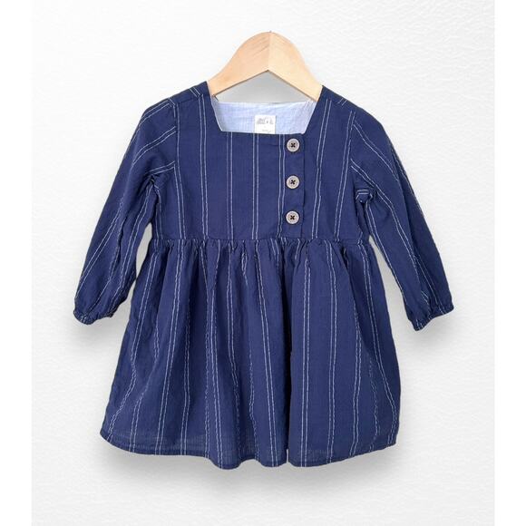 Ettie + H Textured Cotton Dress, 18-24 Months - Picture 7 of 8